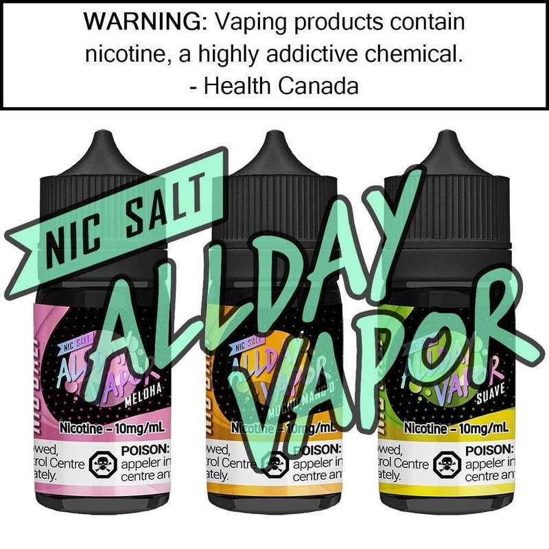 AllDay Vapor – Salt|BLITZ 10MG|BLITZ 20MG|EL BACCO 10MG|EL BACCO 20MG|FRESH BURST 10MG|FRESH BURST 20MG|HAKA PUNCH 10MG|HAKA PUNCH 20MG|MELOHA 10MG|MELOHA 20MG|MUCHO MANG-O 10MG|MUCHO MANG-O 20MG|PURP THANG 10MG|PURP THANG 20MG|TOBACCO MINT 10MG|TOBACCO M