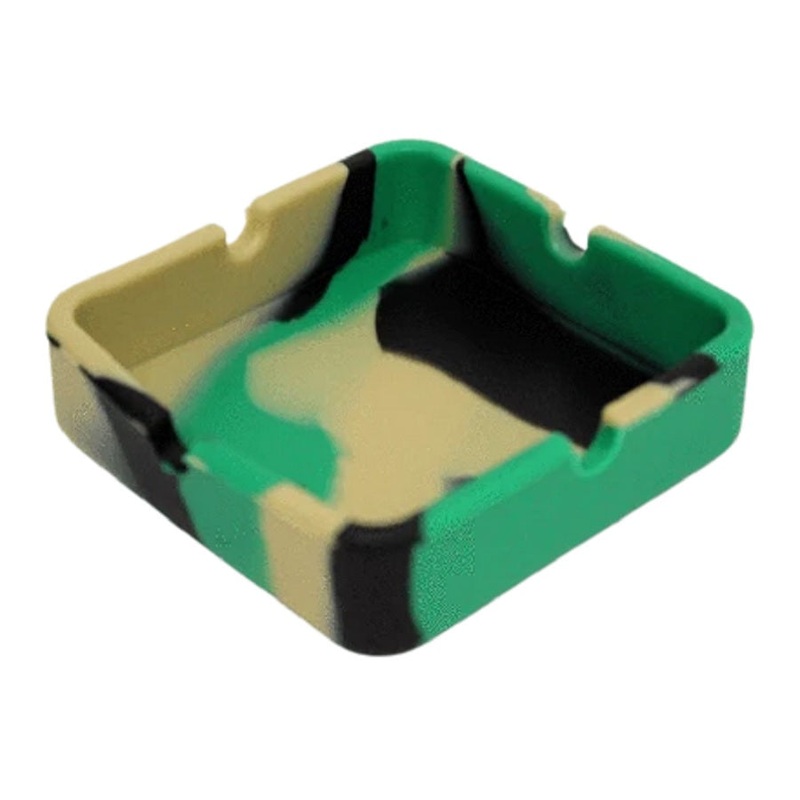 Square Silicon Ashtray – Assorted Colours