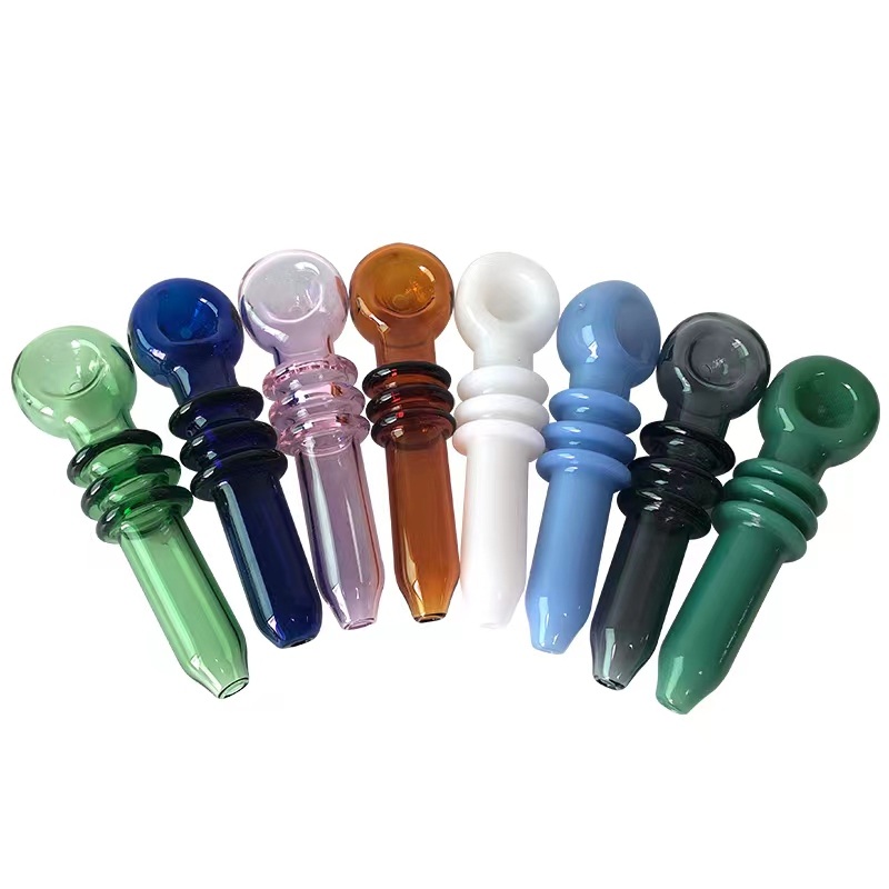 4.5 Glass Pipe w/ Triple Grip – Random Color