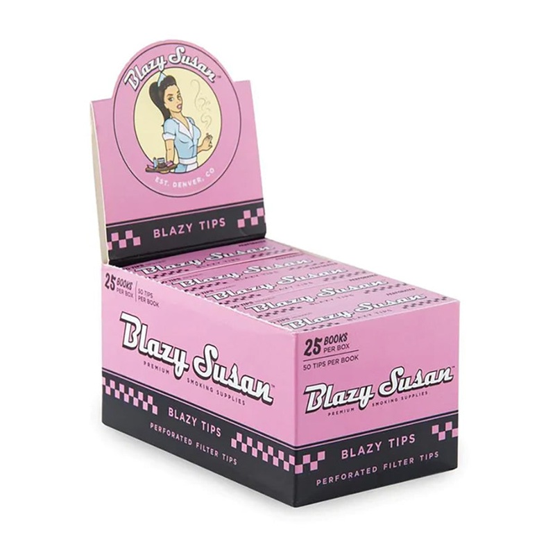 Blazy Susan Perforated Filter Tips – Pink