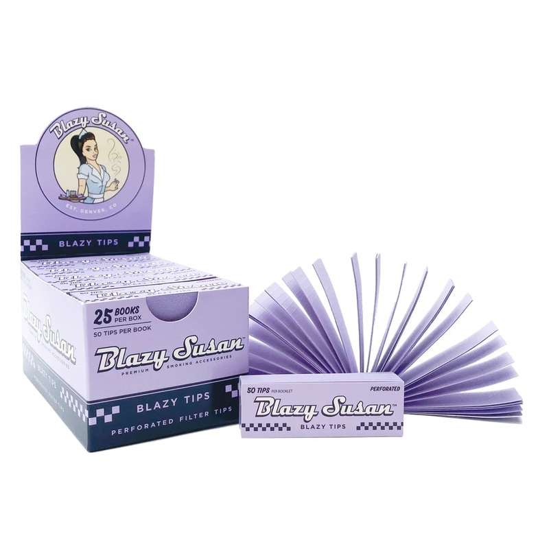 Blazy Susan Perforated Filter Tips – Purple