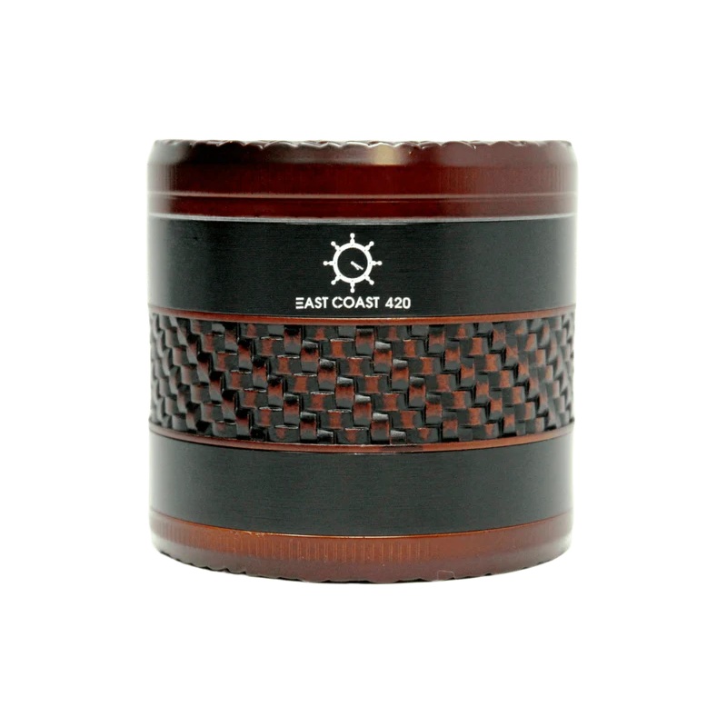 EC420 Weaving Wood Style 63mm 4 Piece Grinder  – Black