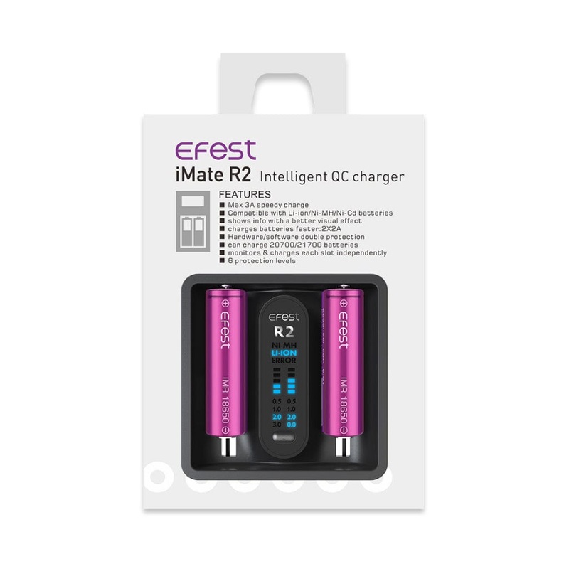 Efest iMate R2 Intelligent QC 2-Channel Charger