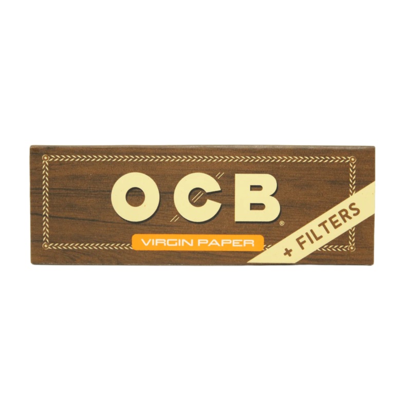 OCB Rolling Papers – Virgin Unbleached 1 Size w/ Filters