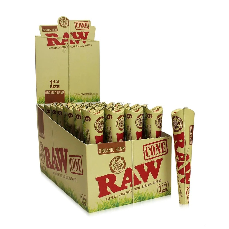 RAW Pre Rolled – Organic Hemp 1 Cones – 6/pack