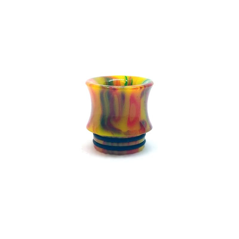 Resin Tapered 810 Drip Tip|Yellow Mix|Rasta Mix