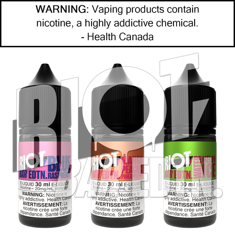 Riot Squad – RIOT BAR – Salt|Apple Blackcurrent 10MG/ML|Apple Blackcurrent 20MG/ML|Banana Kiwi Ice 10MG/ML|Banana Kiwi Ice 20MG/ML|Blue Cherry Burst 10MG/ML|Blue Cherry Burst 20MG/ML|Blue Raspberry 10MG/ML|Blue Raspberry 20MG/ML|Blueberry Sour Raspberry 1