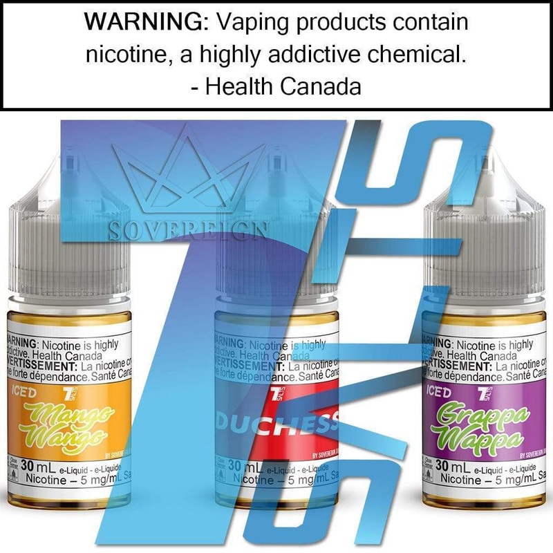 Sovereign – 7-Salts – Salt|Bananorama 10MG/ML (22)|Bananorama 20MG/ML (44)|Duchess 10MG/ML (22) (Clearance)|Duchess 20MG/ML (44)|Grappa Wappa 10MG/ML (22)|Grappa Wappa 20MG/ML (44)|Louis XIV 10MG/ML (22)|Louis XIV 20MG/ML (44)|Mango Wango 10MG/ML (22)|Man