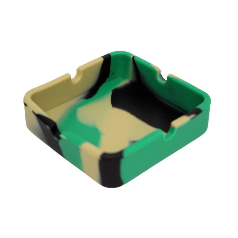 3.2 Square Silicone Ashtray Assorted Color