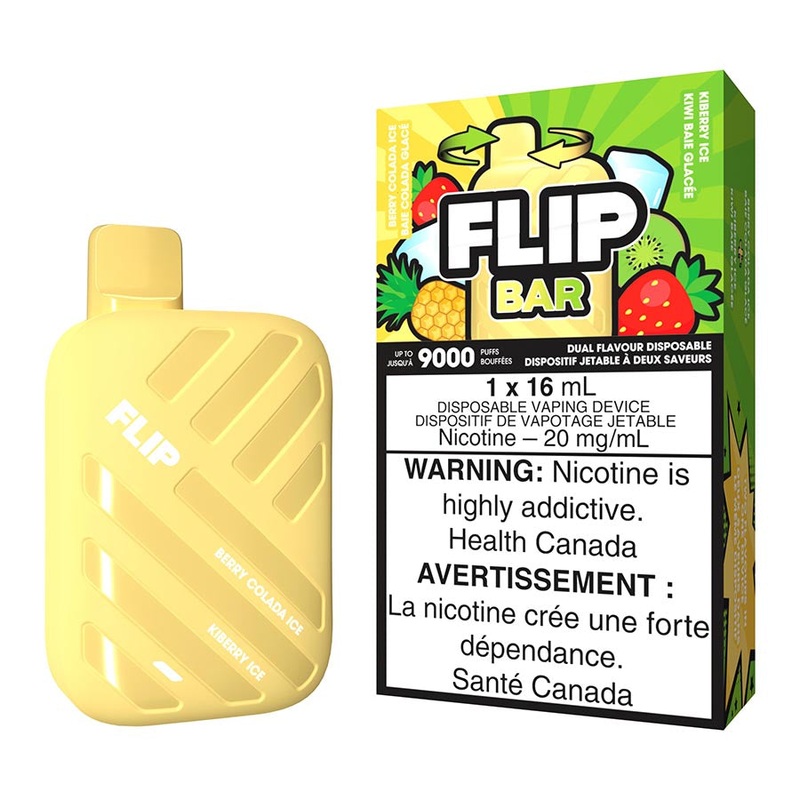 Flip Bar Disposable Vape Device – Berry Colada Ice And Kiberry Ice