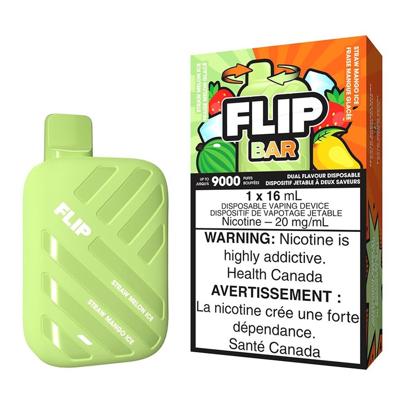 Flip Bar Disposable Vape Device – Straw Melon Ice And Straw Mango Ice