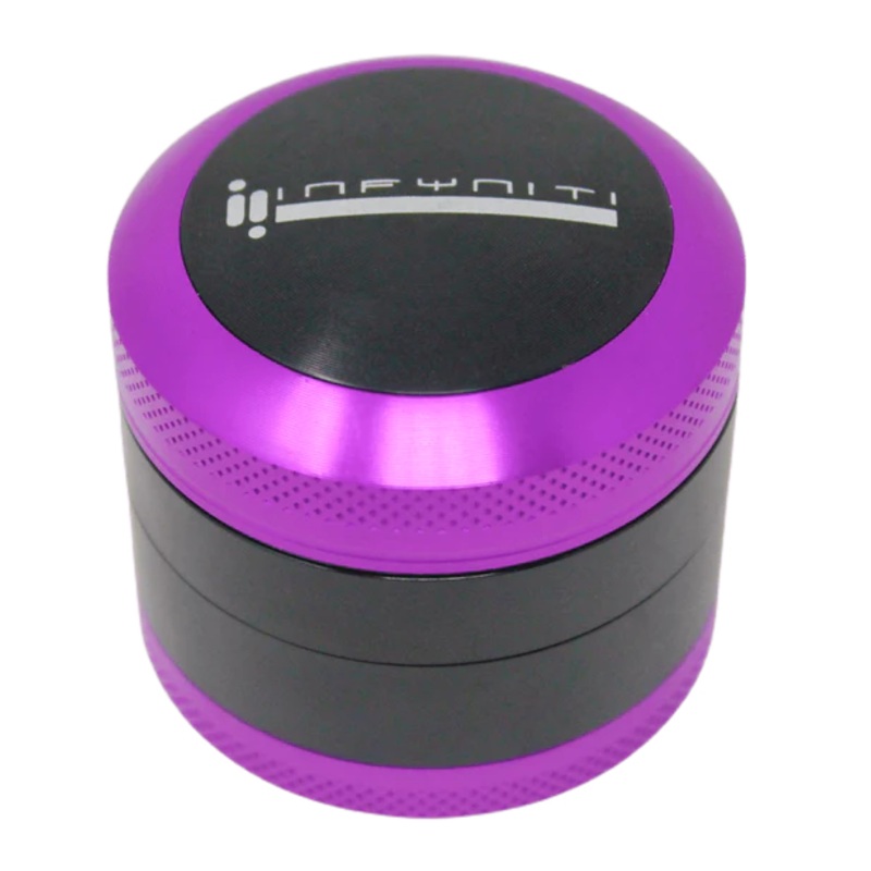 Infyniti Convex 50mm 4-Piece Grinder – Purple