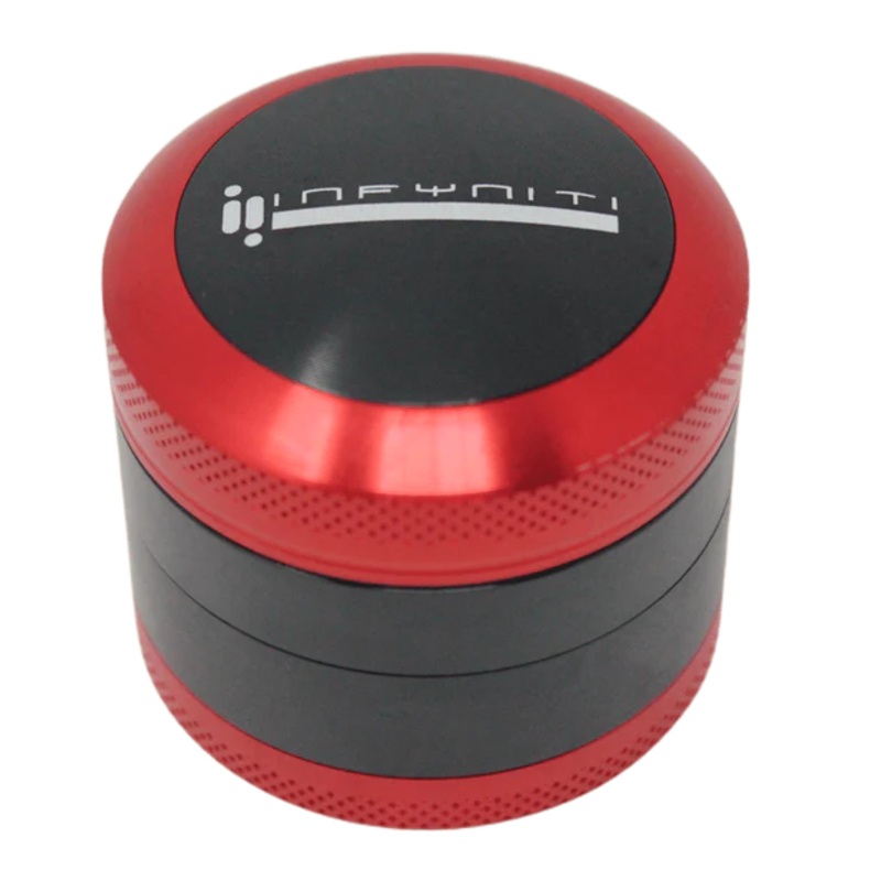 Infyniti Convex 50mm 4-Piece Grinder – Red