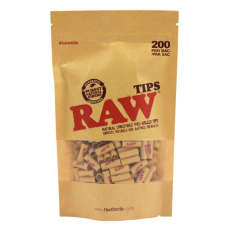 RAW Pre Rolled Filter Tips – 200/pack