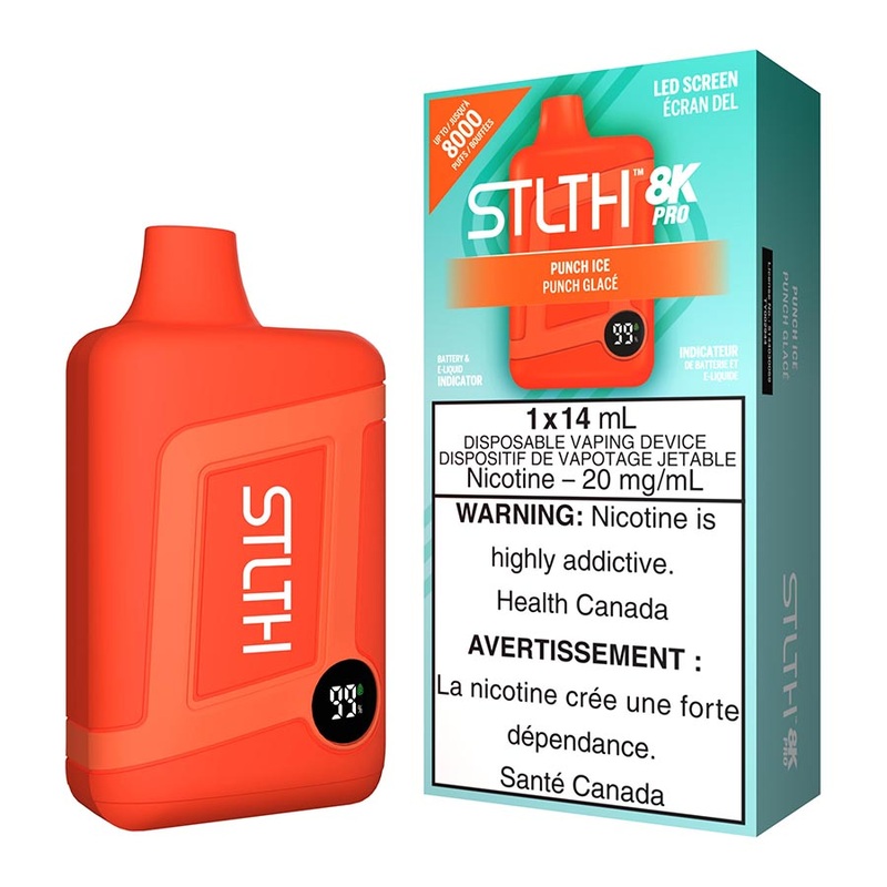 STLTH 8K Pro Disposable Vape Device – Punch Ice