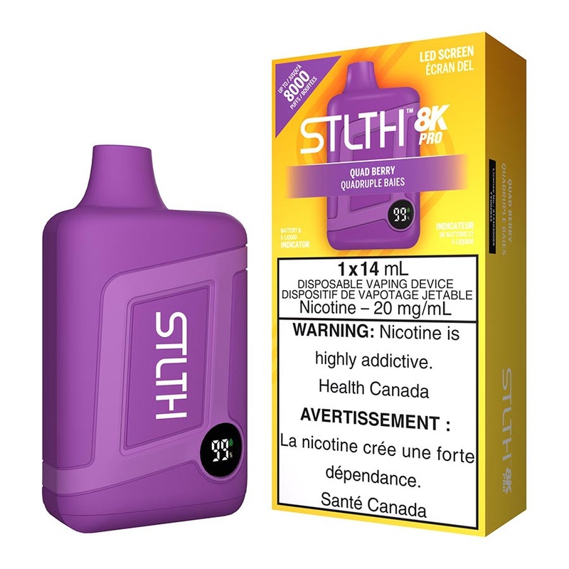 STLTH 8K Pro Disposable Vape Device – Quad Berry