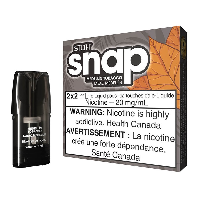 STLTH SNAP E-Liquid Pod Pack – Medellin Tobacco