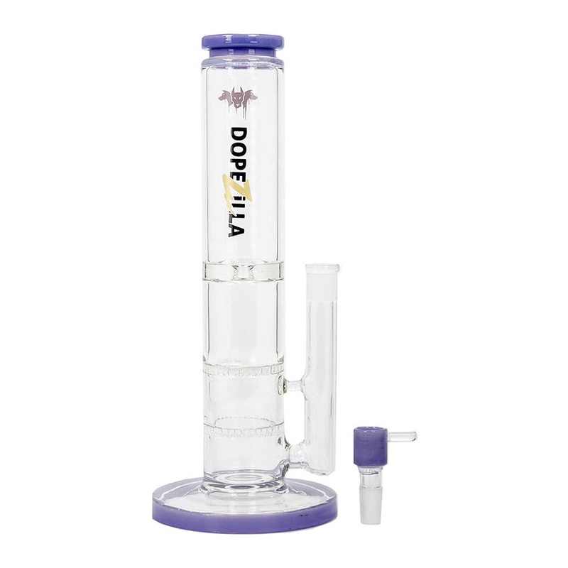 12 Dopezilla Cerberus Water Pipe – Milky Purple