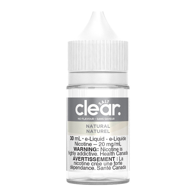 Clear Salt Nic E-liquid – Natural 30ml