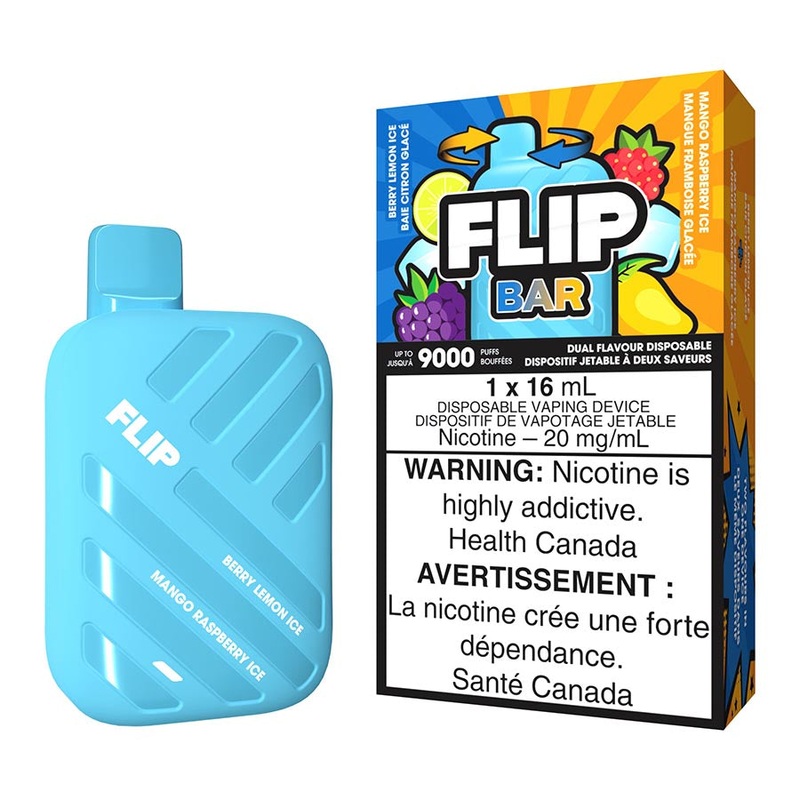 Flip Bar Disposable Vape Device – Berry Lemon Ice And Mango Raspberry Ice