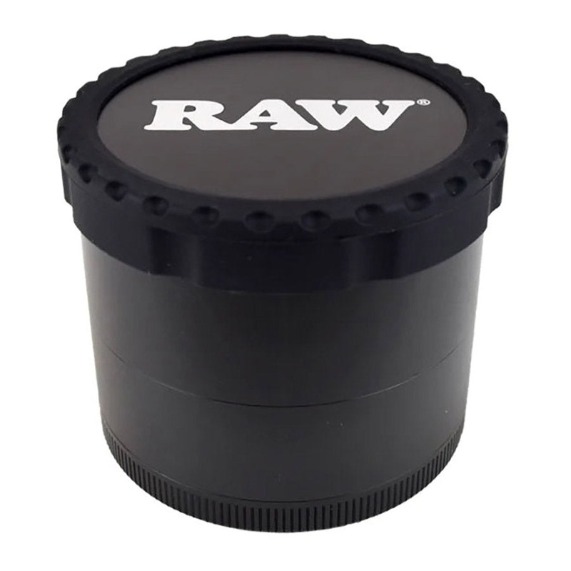 RAW Life 4 Piece Grinder V3|Black|Red