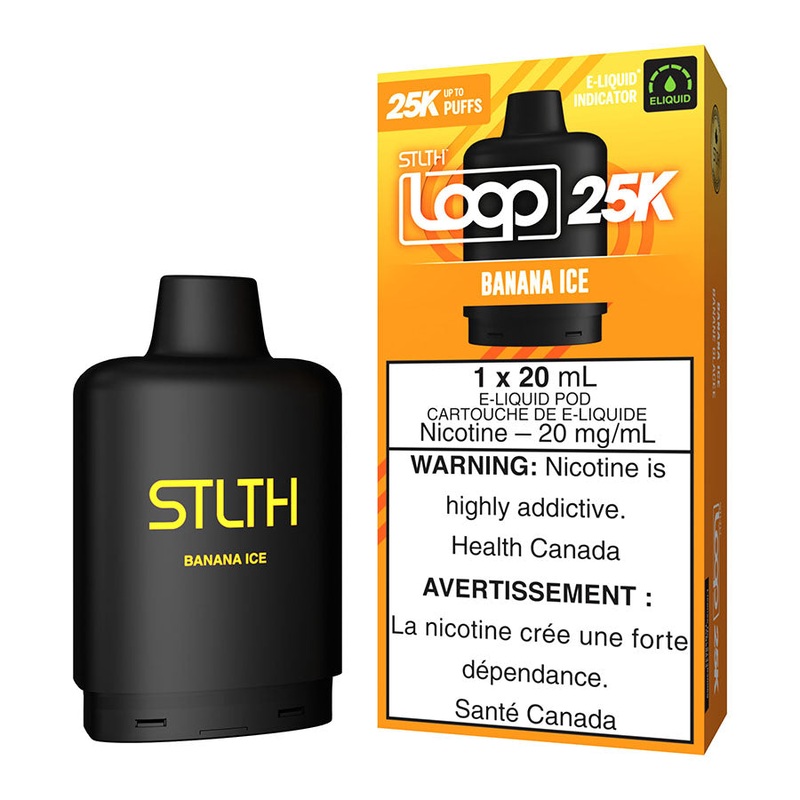 STLTH Loop 25K E-Liquid Pod Pack – Banana Ice