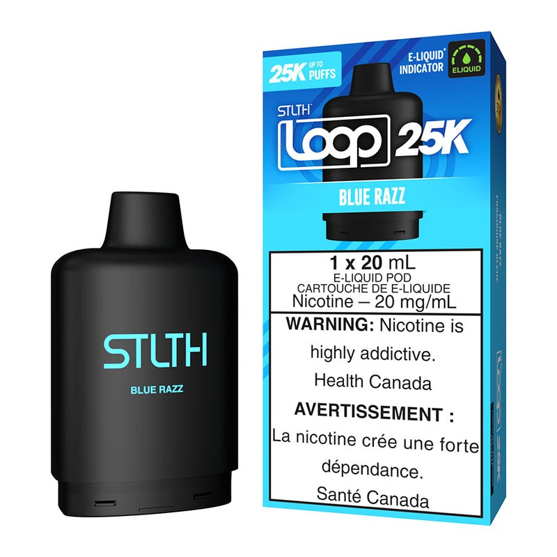 STLTH Loop 25K E-Liquid Pod Pack – Blue Razz