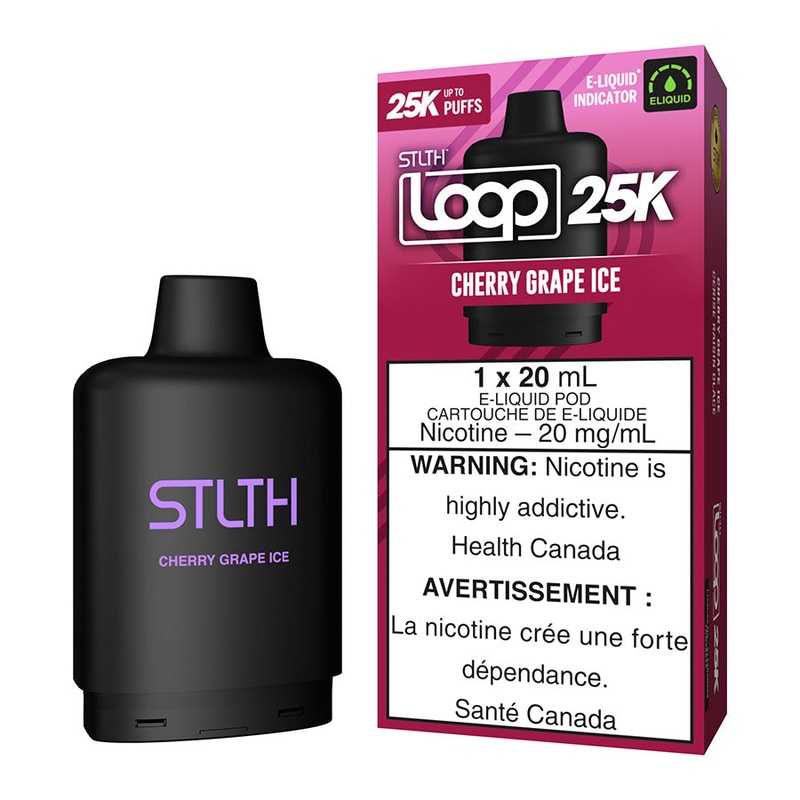 STLTH Loop 25K E-Liquid Pod Pack – Cherry Grape Ice