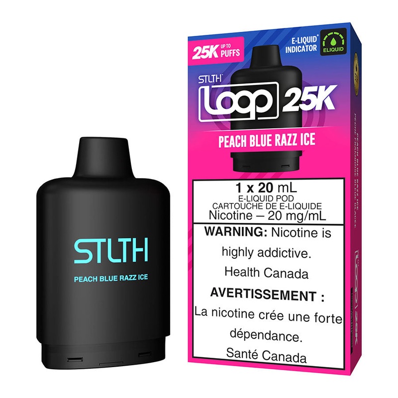 STLTH Loop 25K E-Liquid Pod Pack – Peach Blue Razz Ice