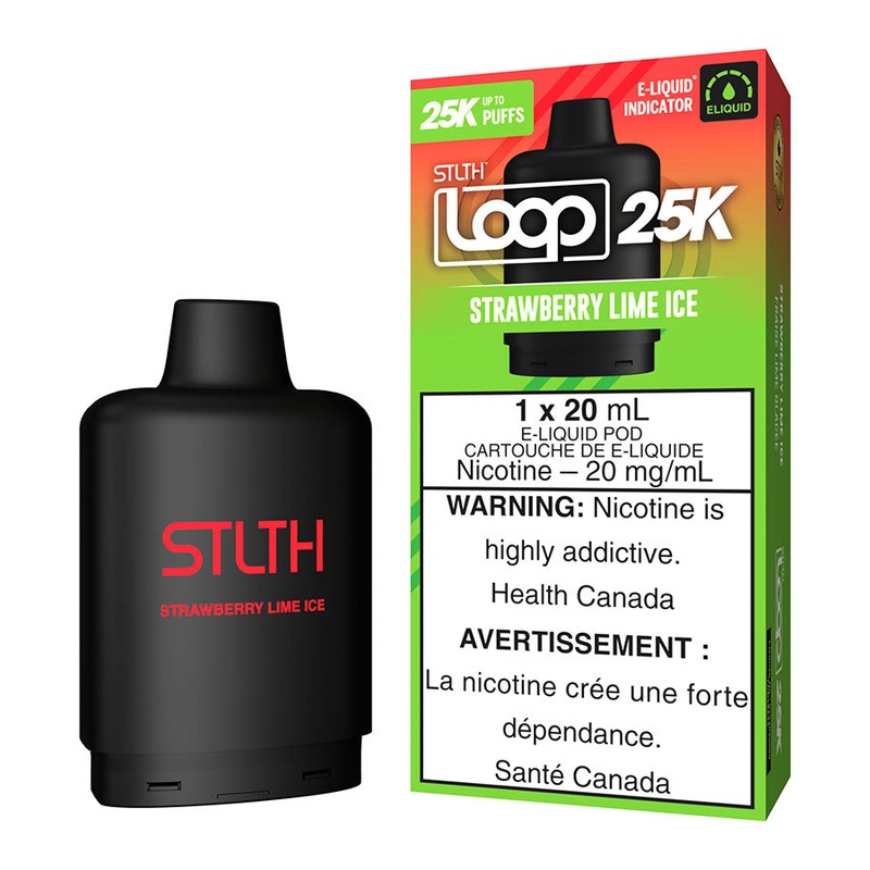 STLTH Loop 25K E-Liquid Pod Pack – Strawberry Lime Ice