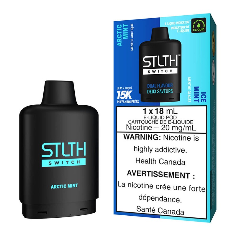 STLTH Switch E-Liquid Pod Pack – Arctic Mint And Ice Mint