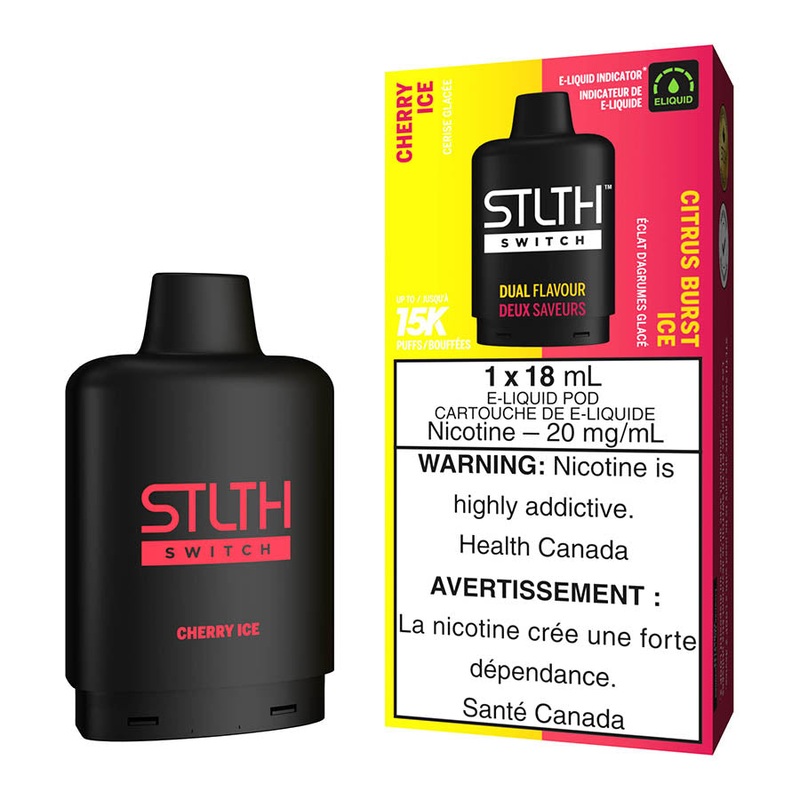 STLTH Switch E-Liquid Pod Pack – Cherry Ice And Citrus Burst Ice
