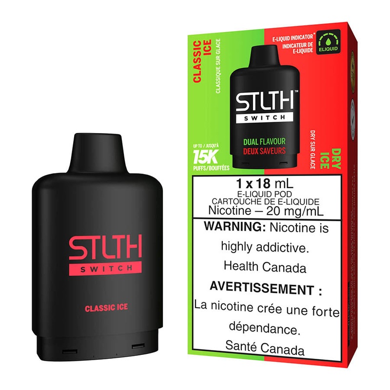 STLTH Switch E-Liquid Pod Pack – Classic Ice And Dry Ice