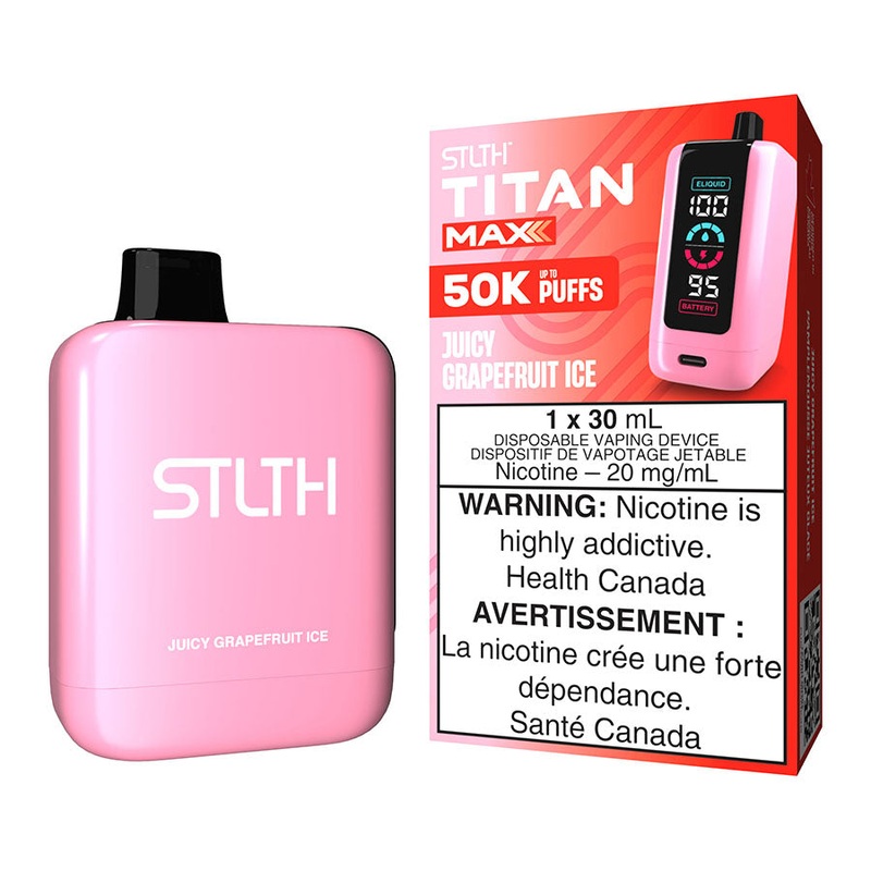 STLTH Titan Max Disposable Vape Device – Juicy Grapefruit Ice