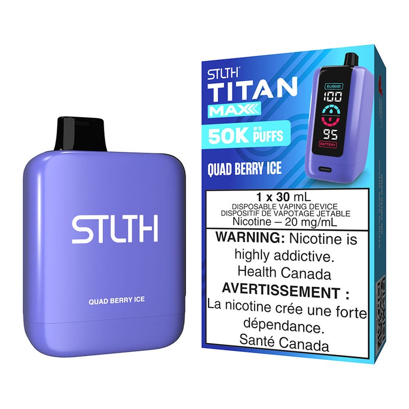 STLTH Titan Max Disposable Vape Device – Quad Berry Ice