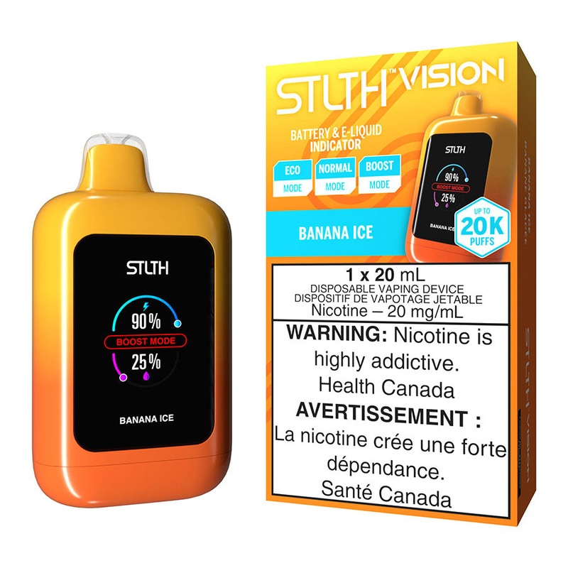 STLTH Vision Disposable Vape Device – Banana Ice
