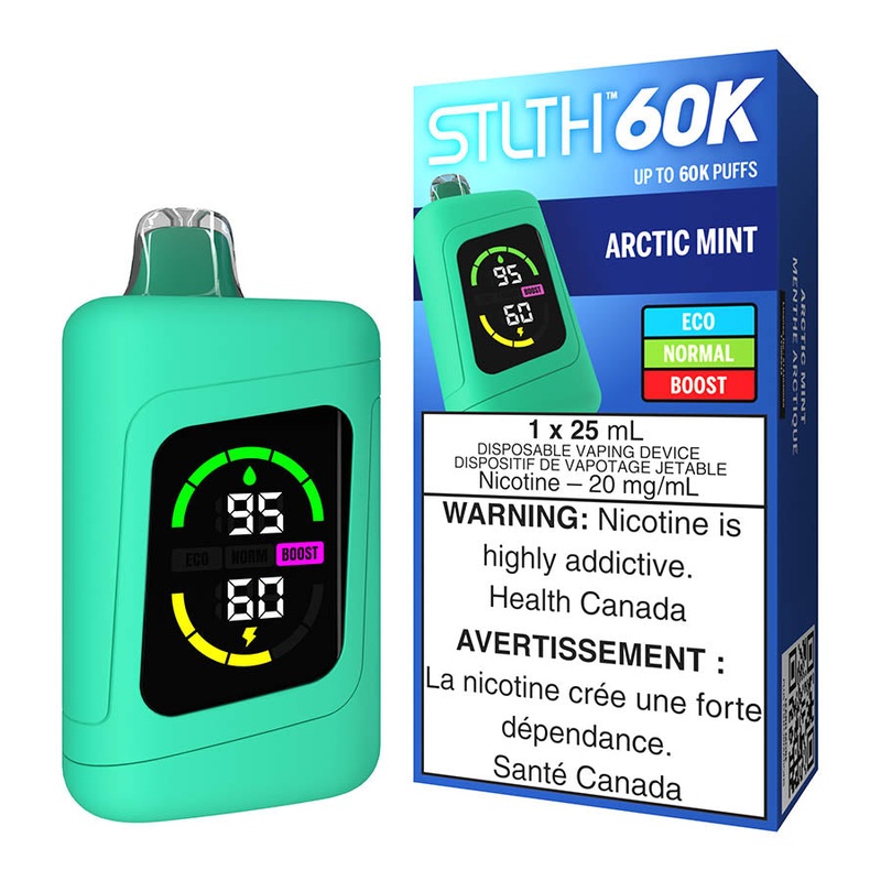 STLTH 60K Disposable Vape Device – Arctic Mint