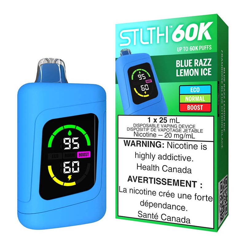 STLTH 60K Disposable Vape Device – Blue Razz Lemon Ice