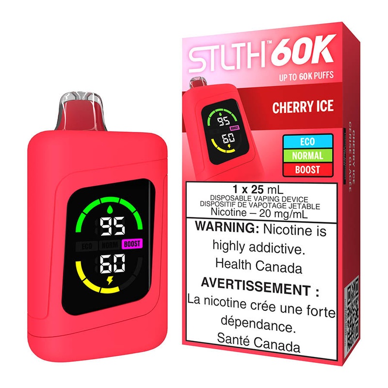 STLTH 60K Disposable Vape Device – Cherry Ice