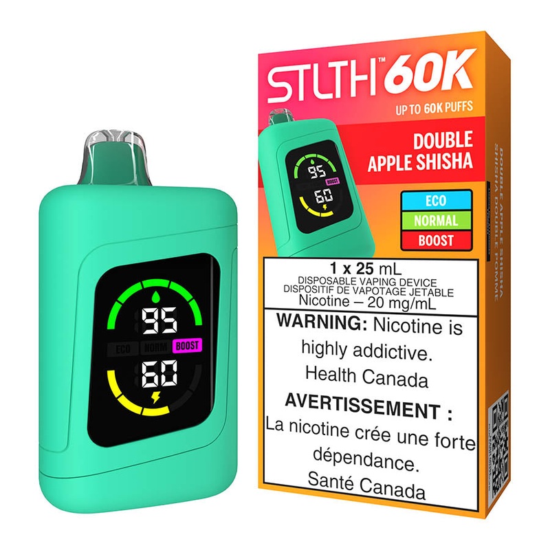 STLTH 60K Disposable Vape Device – Double Apple Shisha