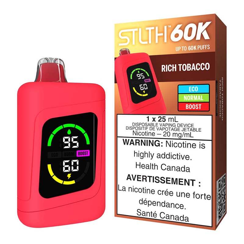 STLTH 60K Disposable Vape Device – Rich Tobacco