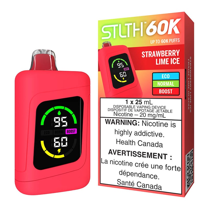 STLTH 60K Disposable Vape Device – Strawberry Lime Ice