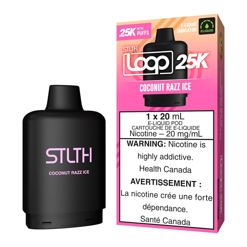 STLTH Loop 25K E-Liquid Pod Pack – Coconut Razz Ice