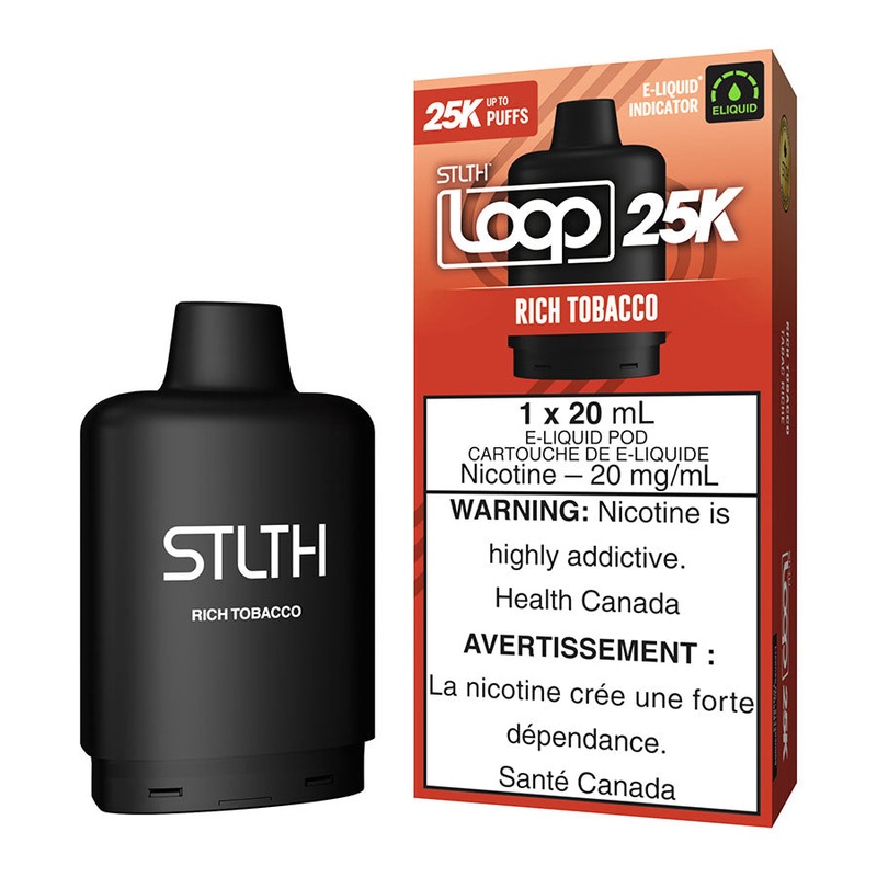 STLTH Loop 25K E-Liquid Pod Pack – Rich Tobacco