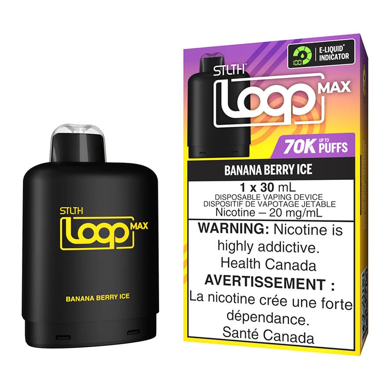 STLTH Loop Max E-Liquid Pod Pack – Banana Berry Ice