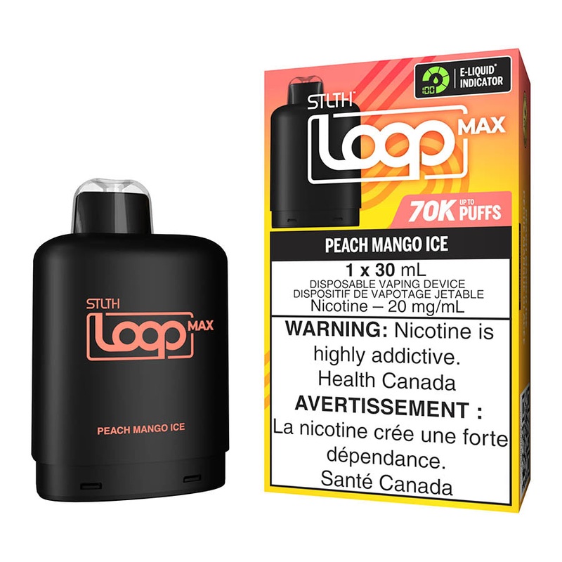 STLTH Loop Max E-Liquid Pod Pack – Peach Mango Ice