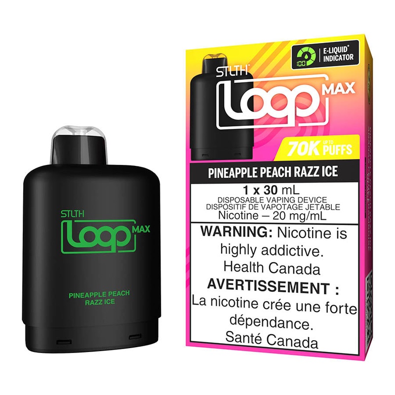 STLTH Loop Max E-Liquid Pod Pack – Pineapple Peach Razz Ice