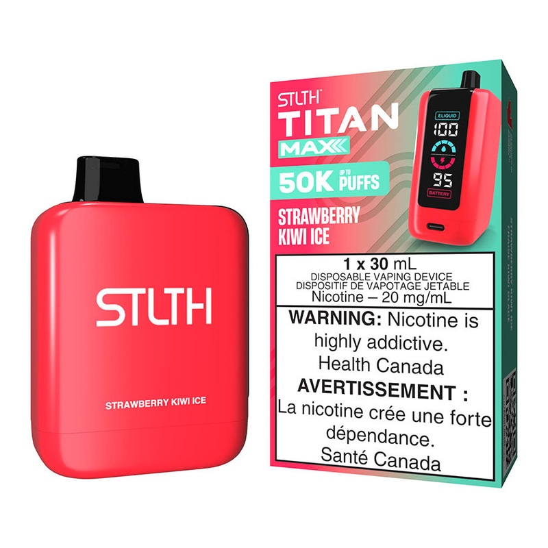STLTH Titan Max Disposable Vape Device – Strawberry Kiwi Ice