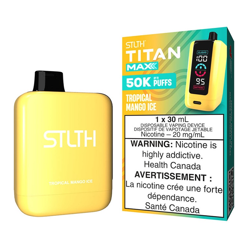 STLTH Titan Max Disposable Vape Device – Tropical Mango Ice