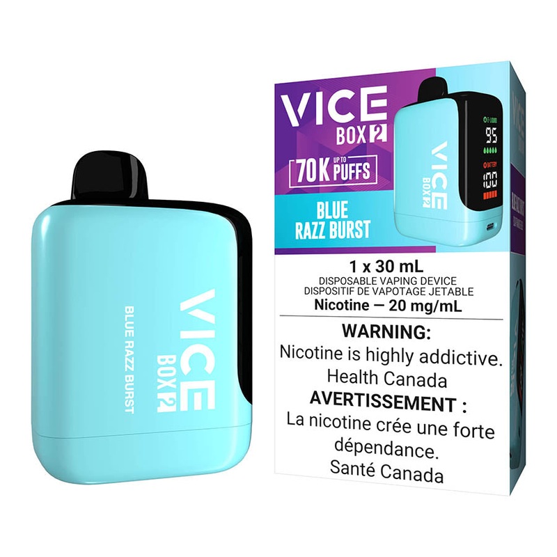 Vice Box 2 Disposable Vape Device – Blue Razz Burst